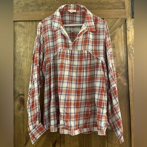 Promesa Red and Blue Plaid Women’s Shirt